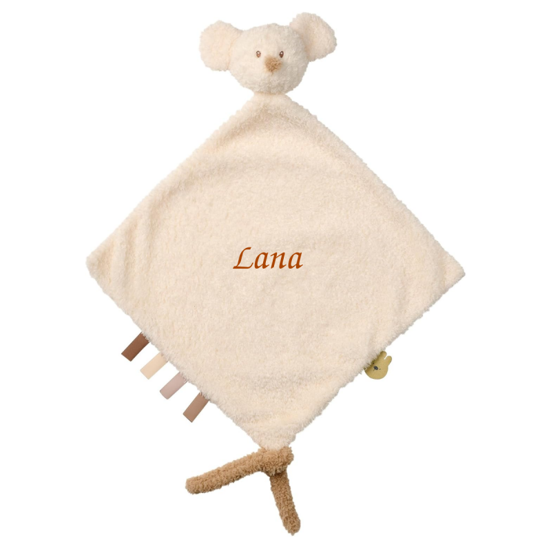  - teddy - maxi plat souris beige 35 cm 